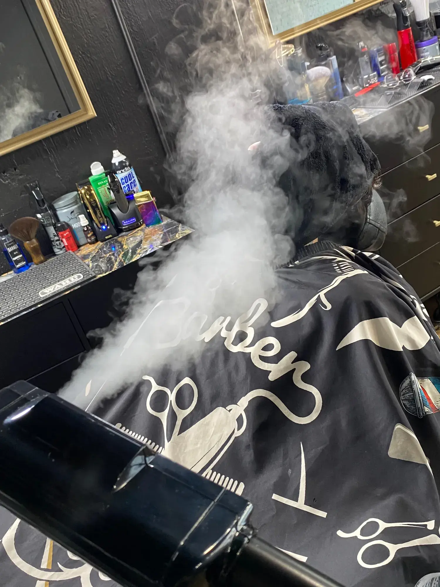 Hot towel shave